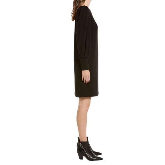NEW Julia Jordan Black Boatneck Long Sleeve Sweater Dress Women Size 8 $120 - Picture 3 of 13
